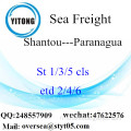 Port de Shantou LCL Consolidation à Paranagua